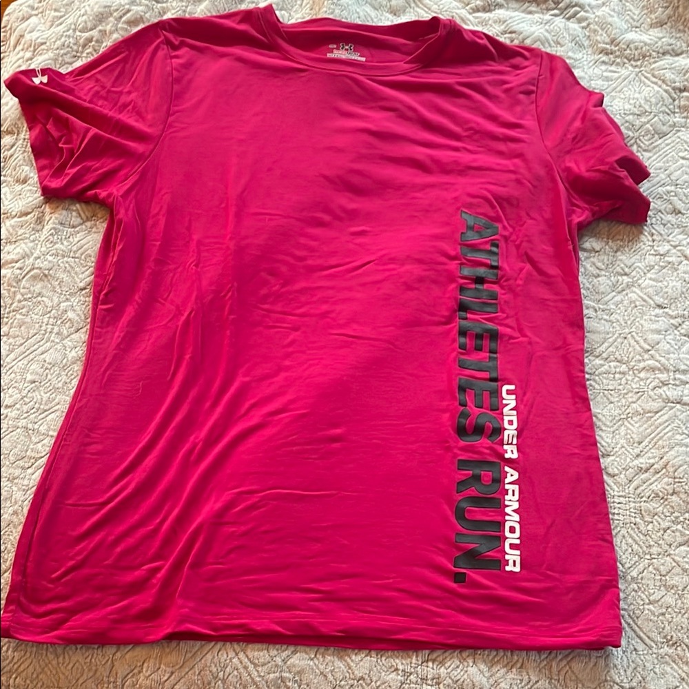 Under Armour Bold Pink Athletic Tee